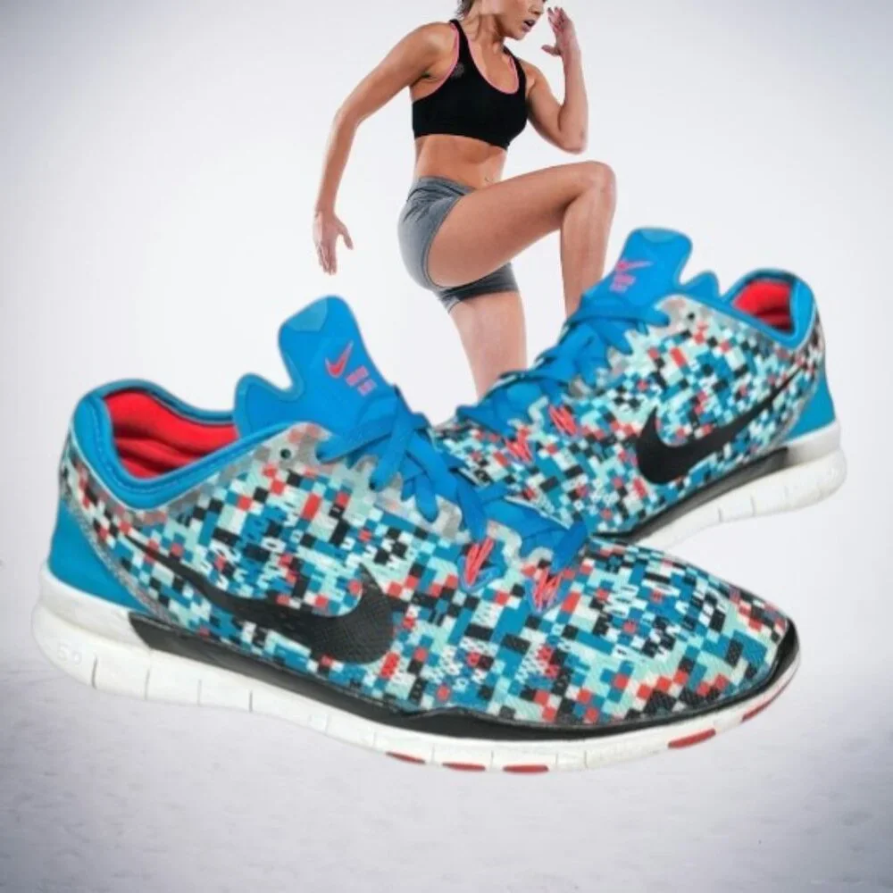 Nike Free 5.0 Tr Fit Flywire Flex 704695-404 Women's Training Running Shoes 8